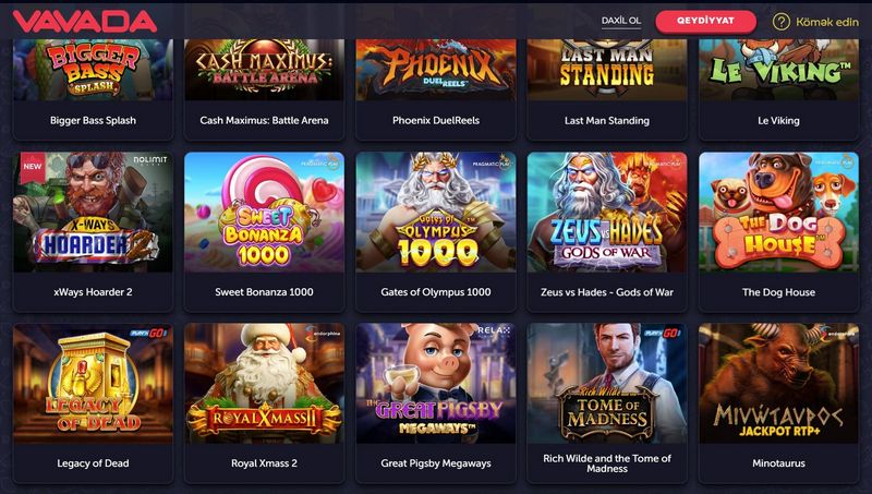 Игровые автоматы онлайн-казино Vavada